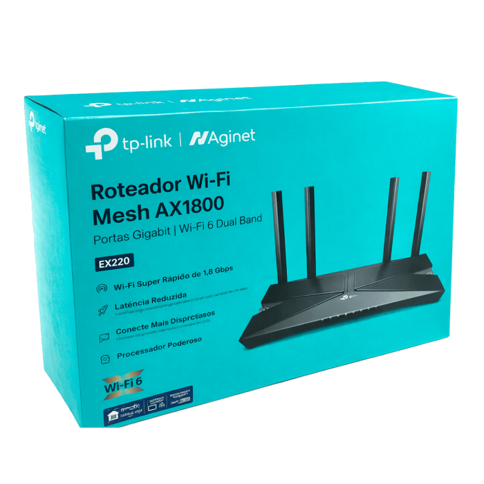 TP-Link EX220 / AX1800 Двухдиапазонный Wi-Fi 6 роутер