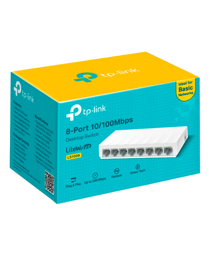 TP-Link LS1008 / 8-портовый настольный коммутатор 10/100 Мбит/с