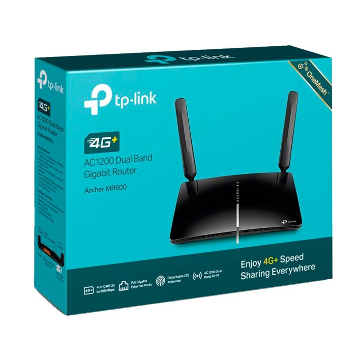 TP-Link Archer MR600 / AC1200 Двухдиапазонный беспроводной гигабитный маршрутизатор с 4G+ LTE co слотом для SIM-карты