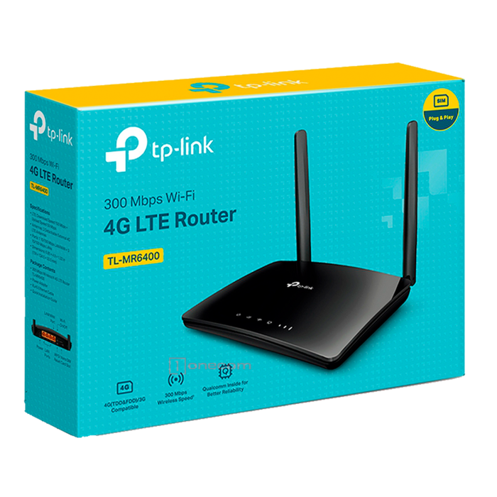 TP-Link Archer TL-MR6400 / N300 Беспроводной маршрутизатор с 4G LTE co слотом для SIM-карты