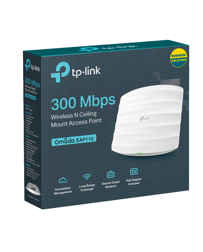 TP-Link Omada EAP110 / 300Mbps Беспроводная потолочная точка доступа Wi-Fi