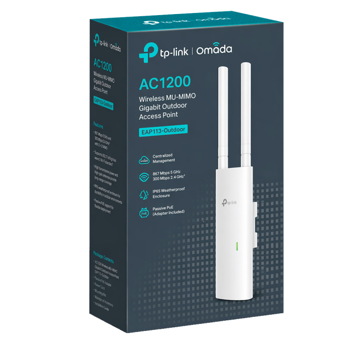 TP-Link Omada EAP113-Outdoor / 300Mbps Беспроводная точка доступа Wi-Fi для наружного использования