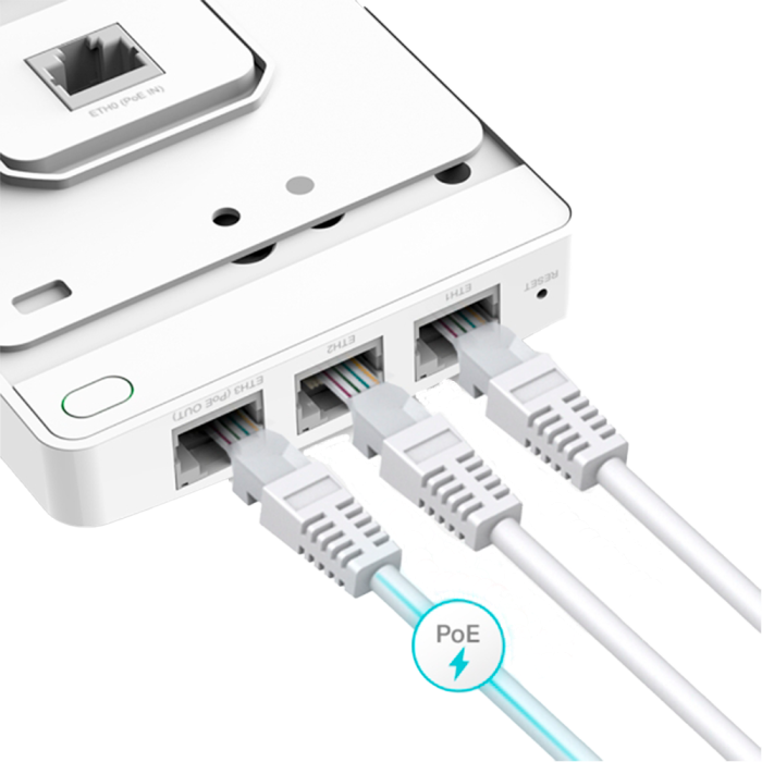 TP-Link Omada EAP235-Wall / AC1200 Гигабитная беспроводная настенная точка доступа Wi-Fi