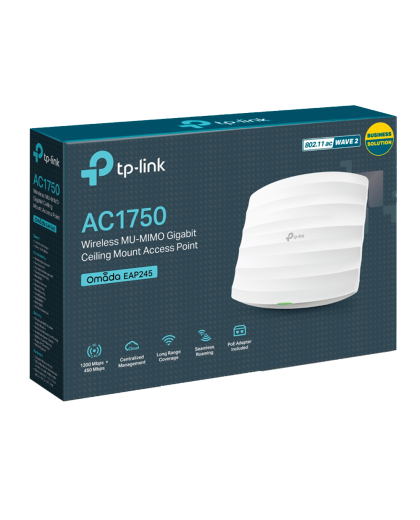 TP-LInk Omada EAP245 BOX / AC1750 Гигабитная беспроводная потолочная точка доступа Wi-Fi