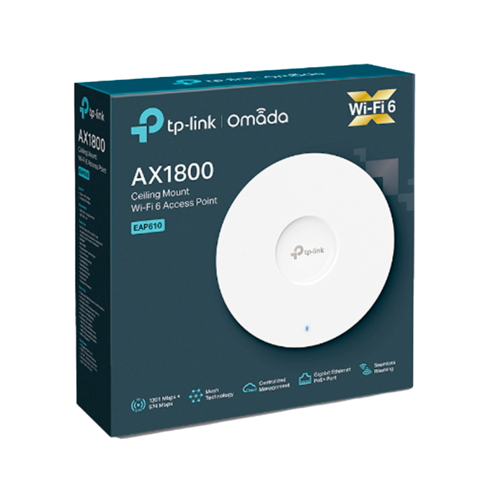 TP-Link Omada EAP610 / AX1800 Гигабитная беспроводная потолочная точка доступа Wi-Fi 6
