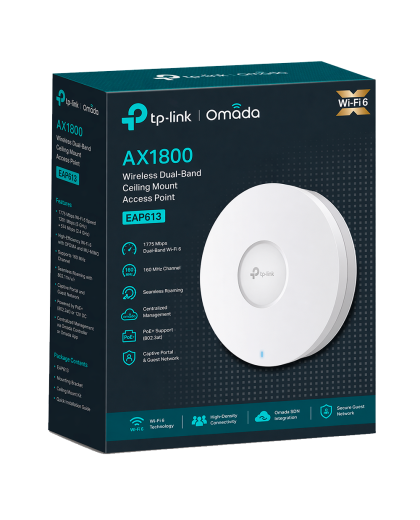 TP-Link Omada EAP613 BOX / AX1800 Гигабитная беспроводная потолочная точка доступа Wi-Fi 6