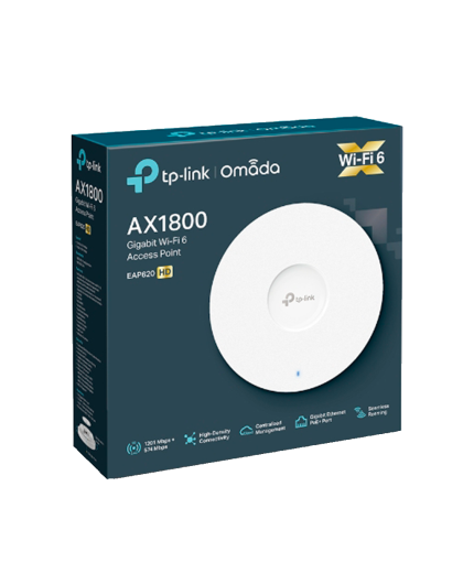 TP-Link Omada EAP620 HD / AX1800 Гигабитная беспроводная потолочная точка доступа Wi-Fi 6