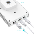 TP-Link Omada EAP655-Wall / AX3000 Гигабитная беспроводная точка доступа Wi-Fi 6, встраиваемая в стену