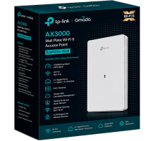 TP-Link Omada EAP655-Wall / AX3000 Гигабитная беспроводная точка доступа Wi-Fi 6, встраиваемая в стену