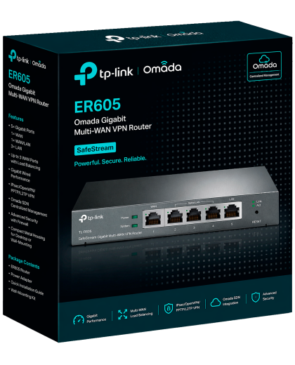 TP-Link Omada ER605 / Гигабитный VPN-маршрутизатор Omada