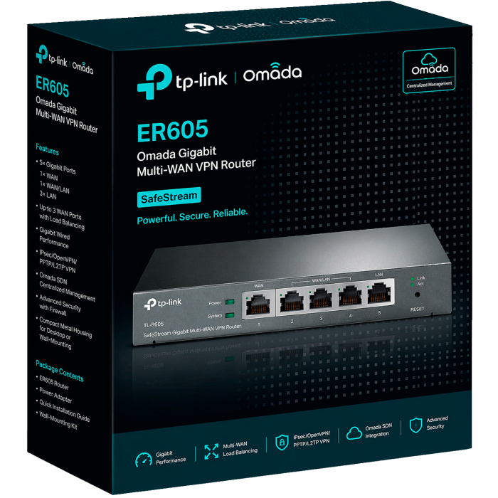 TP-Link Omada ER605 / Гигабитный VPN-маршрутизатор Omada