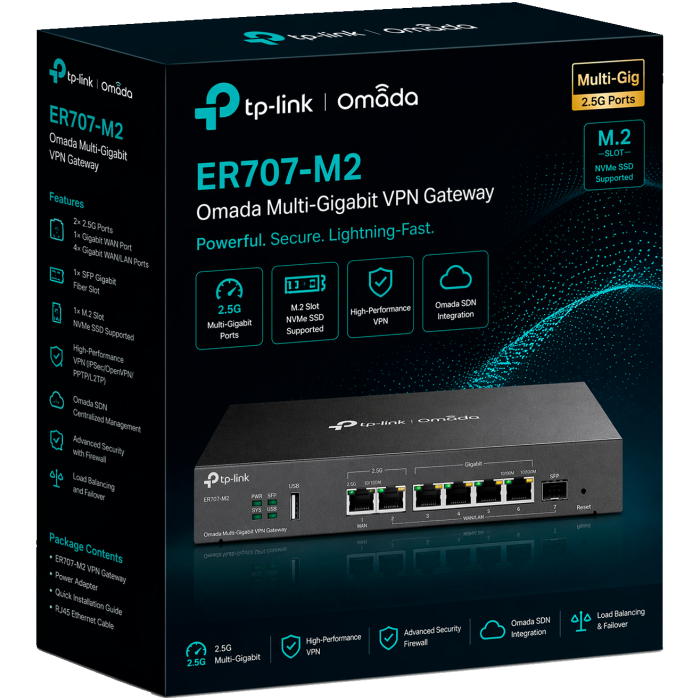TP-Link Omada ER707-M2 / Многогигабитный VPN маршрутизатор