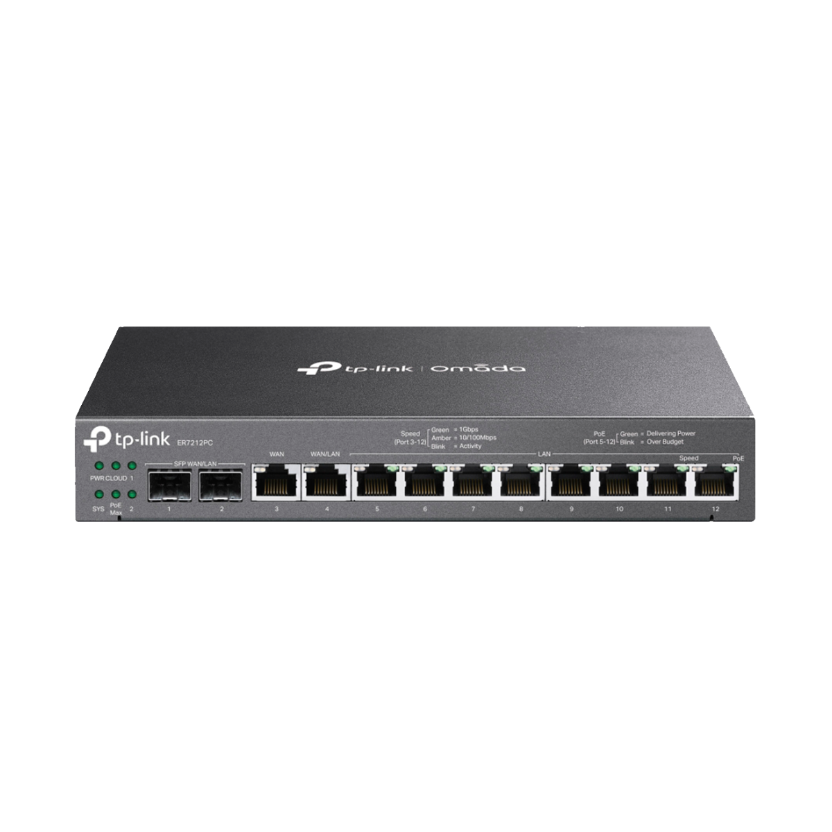 TP-Link Omada ER7212PC / Гигабитный VPN маршрутизатор со встроенным контроллером и 8 портами PoE+