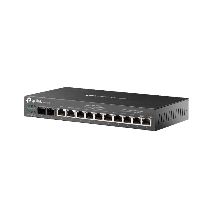 TP-Link Omada ER7212PC / Гигабитный VPN маршрутизатор со встроенным контроллером и 8 портами PoE+