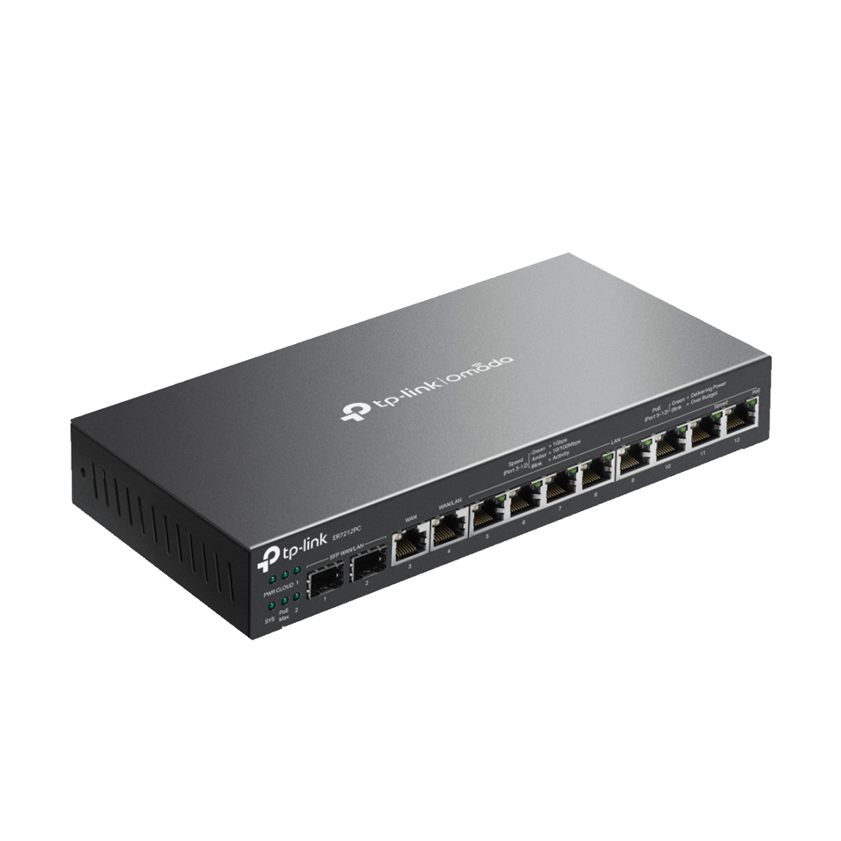 TP-Link Omada ER7212PC / Гигабитный VPN маршрутизатор со встроенным контроллером и 8 портами PoE+