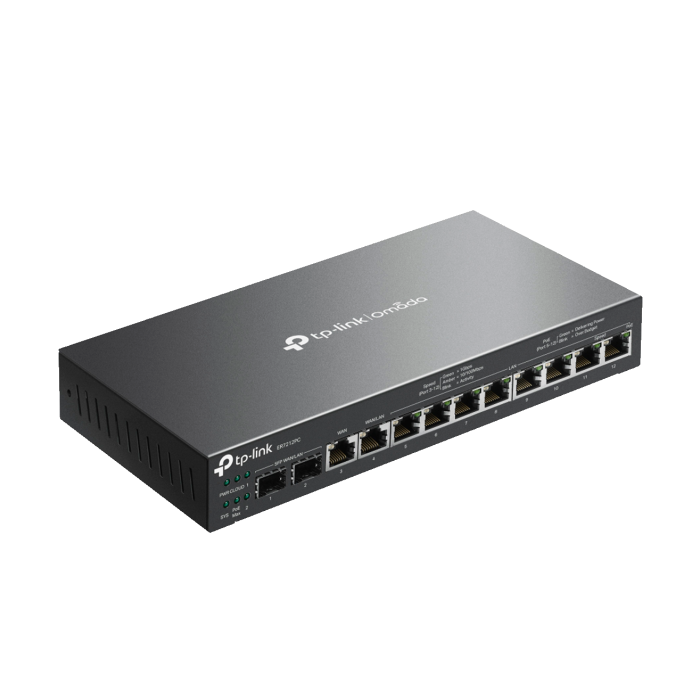 TP-Link Omada ER7212PC / Гигабитный VPN маршрутизатор со встроенным контроллером и 8 портами PoE+