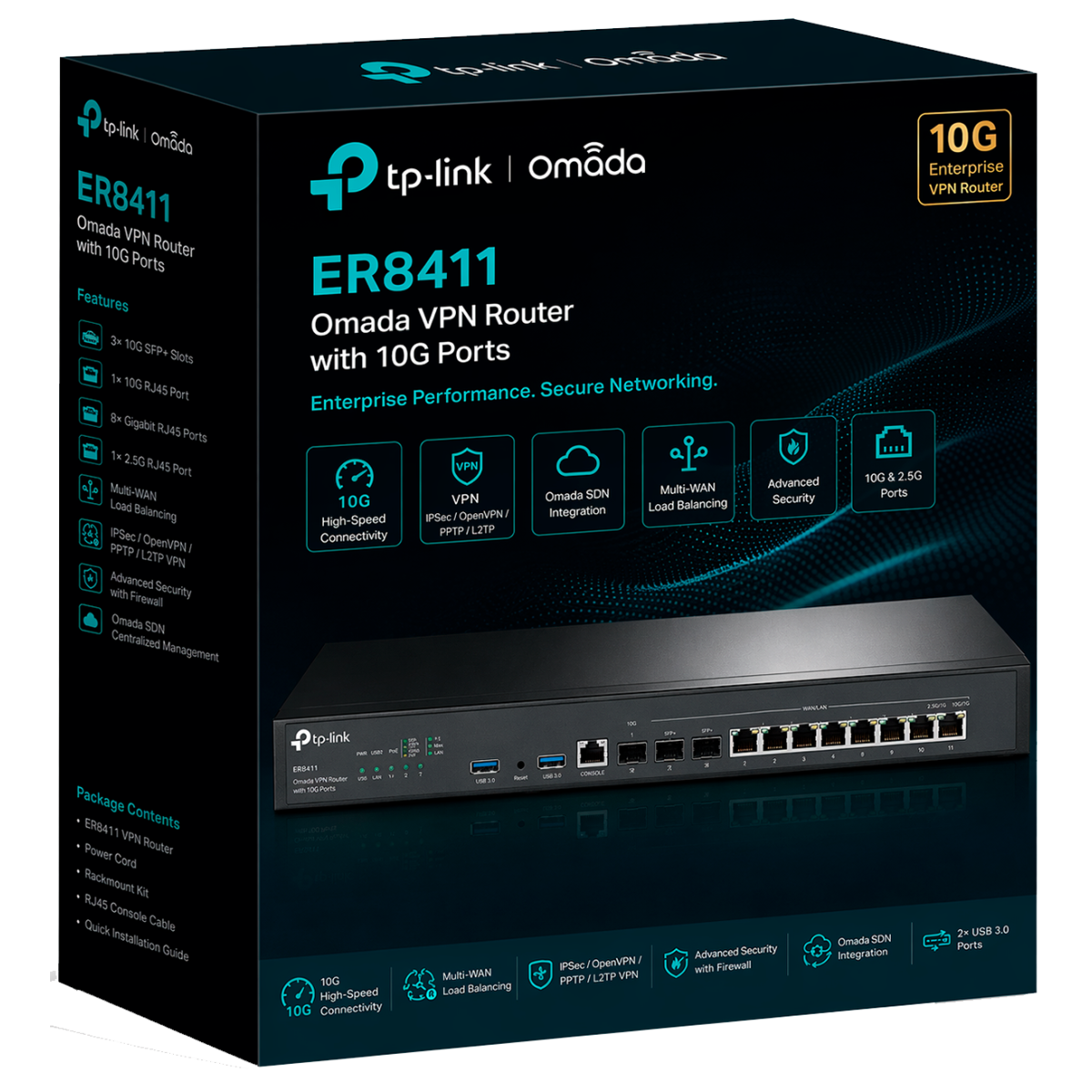TP-Link Omada ER8411 / VPN маршрутизатор Omada с портами 10G