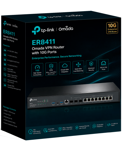 TP-Link Omada ER8411 / VPN маршрутизатор Omada с портами 10G