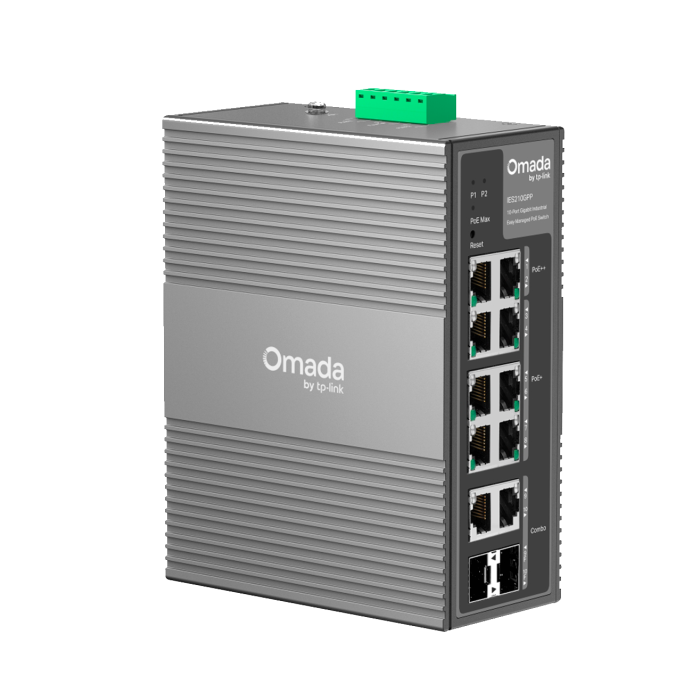 TP-Link Omada IES210GPP / Гигабитный коммутатор Omada с 10 портами и поддержкой PoE+ (8 портов)