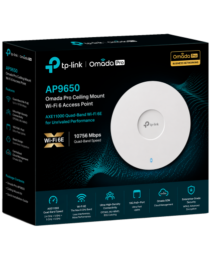 TP-Link Omada Pro AP9650 / AX3000 Гигабитная беспроводная потолочная точка доступа WiFi 6