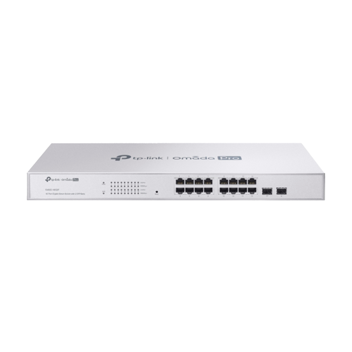 TP-Link Omada Pro S4500-16G2F / Гигабитный интеллектуальный коммутатор с 16 портами и 2 слотами SFP.
