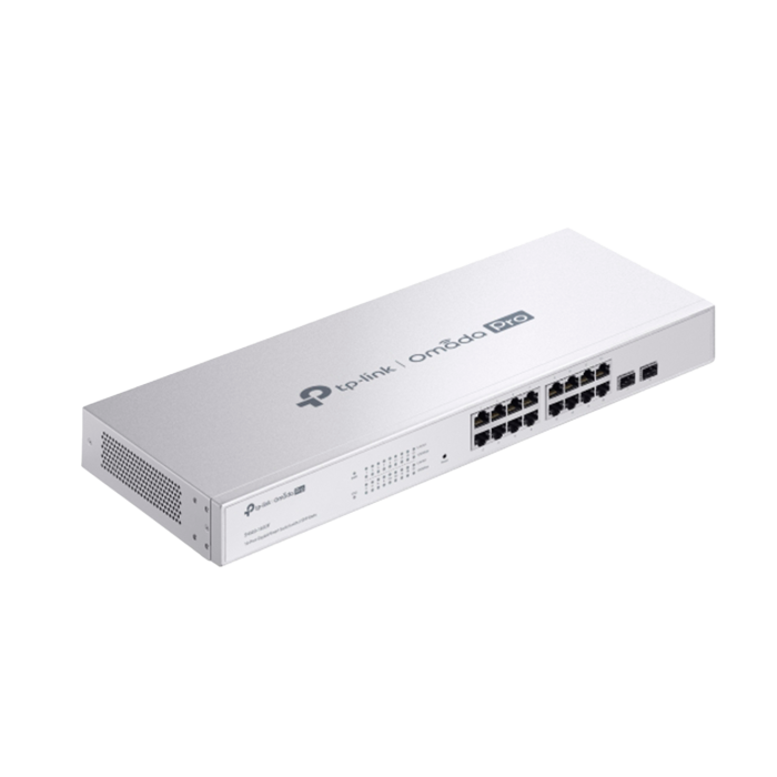 TP-Link Omada Pro S4500-16G2F / Гигабитный интеллектуальный коммутатор с 16 портами и 2 слотами SFP.