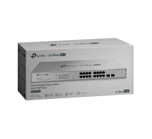 TP-Link Omada Pro S4500-16G2F / Гигабитный интеллектуальный коммутатор с 16 портами и 2 слотами SFP.