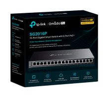 TP-Link Omada SG2016P / Интеллектуальный гигабитный коммутатор на 16 портов с поддержкой PoE+ на 8 портов