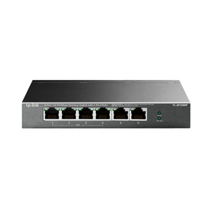 TP-Link TL-SF1006P / 6-портовый настольный коммутатор с 4 портами PoE+