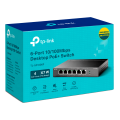 TP-Link TL-SF1006P / 6-портовый настольный коммутатор с 4 портами PoE+