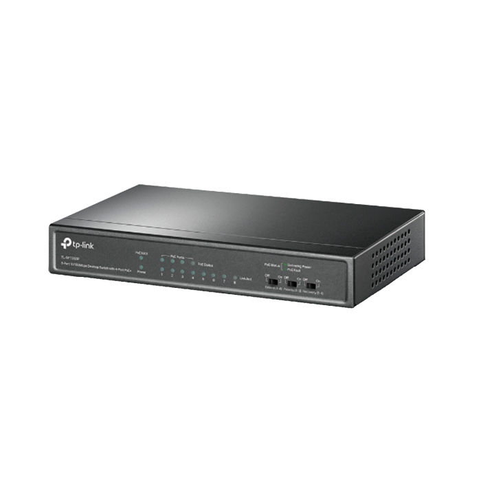 TP-Link TL-SF1008P / 8-портовый настольный коммутатор с 4-портами PoE+