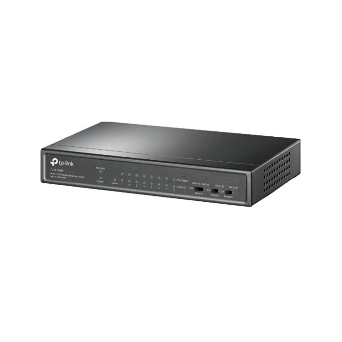 TP-Link TL-SF1009P / 9-портовый настольный коммутатор с 8-портами PoE+