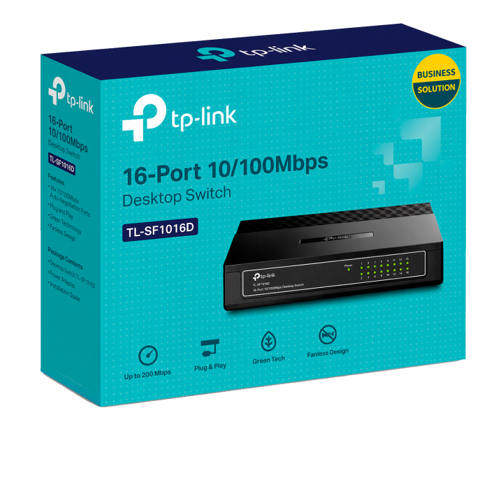TP-Link TL-SF1016D / 16-портовый настольный коммутатор 