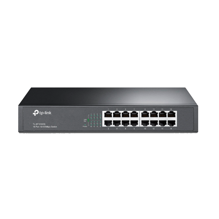 TP-Link TL-SF1016DS / 16-портовый коммутатор (настольный/ монтируемый в стойку)