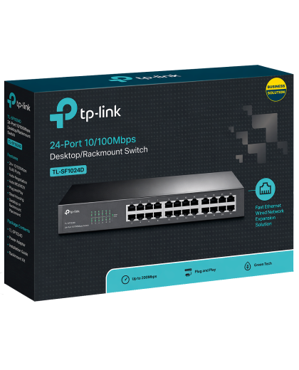 TP-Link TL-SF1024D / 24-портовый коммутатор (настольный/ монтируемый в стойку)