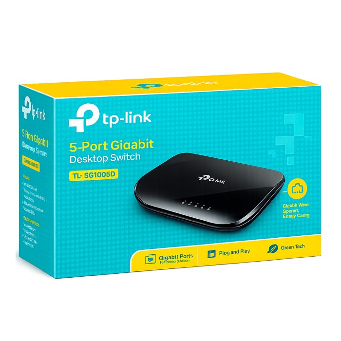 TP-Link TL-SG1005D / 5-портовый гигабитный настольный коммутатор