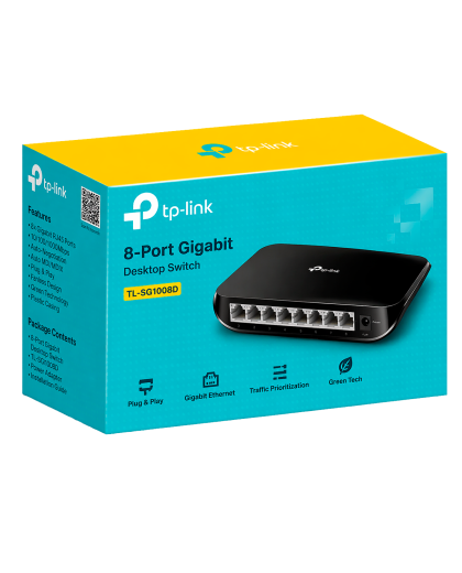 TP-Link TL-SG1008D / 8-портовый гигабитный настольный коммутатор