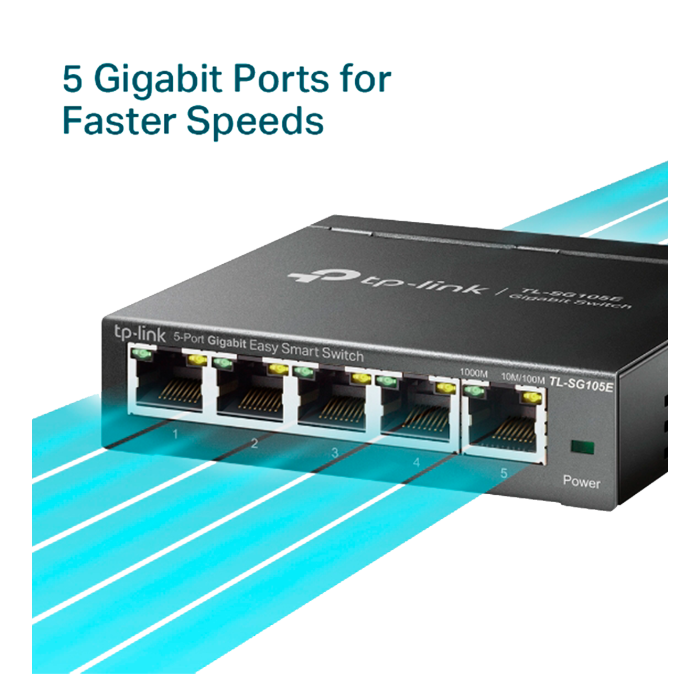 TP-Link TL-SG105E / Easy Smart 5-портовый гигабитный коммутатор