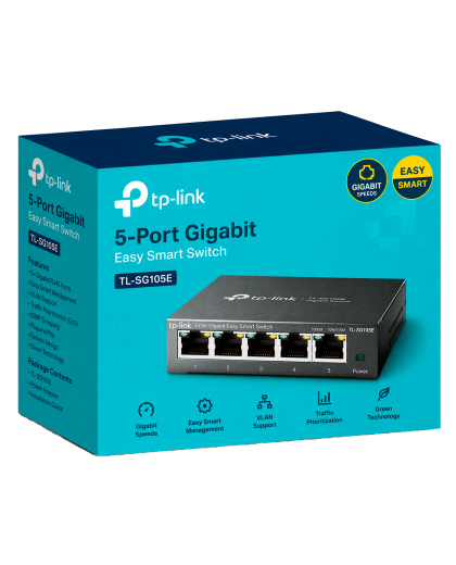 TP-Link TL-SG105E / Easy Smart 5-портовый гигабитный коммутатор