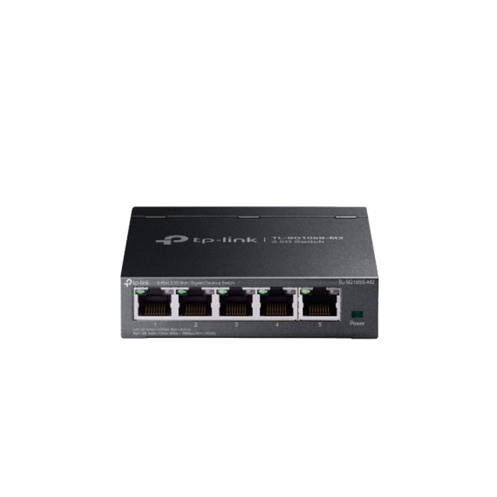 TP-Link TL-SG105S-M2 / 5-портовый настольный коммутатор 2,5G Multi Gigabit