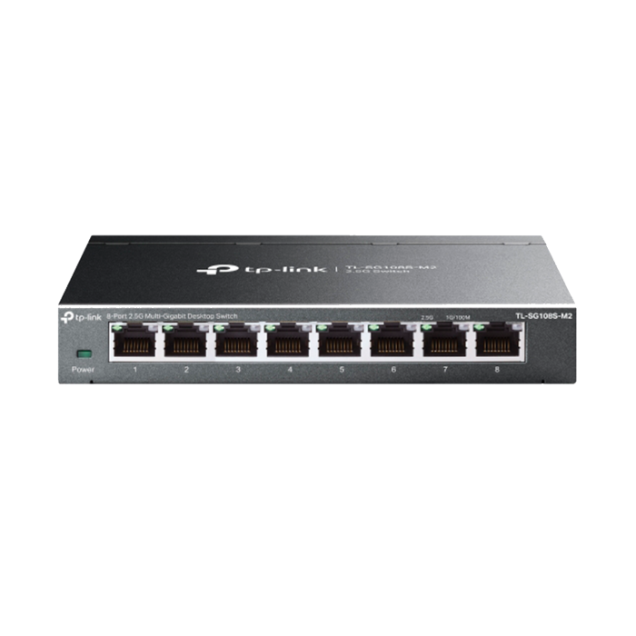 TP-Link TL-SG108S-M2 / 8-портовый настольный коммутатор 2,5G Multi Gigabit
