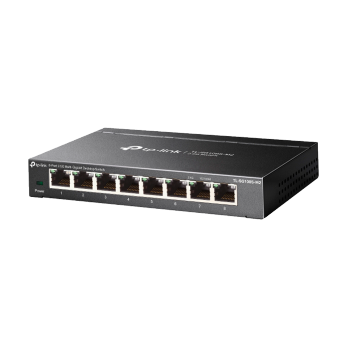 TP-Link TL-SG108S-M2 / 8-портовый настольный коммутатор 2,5G Multi Gigabit