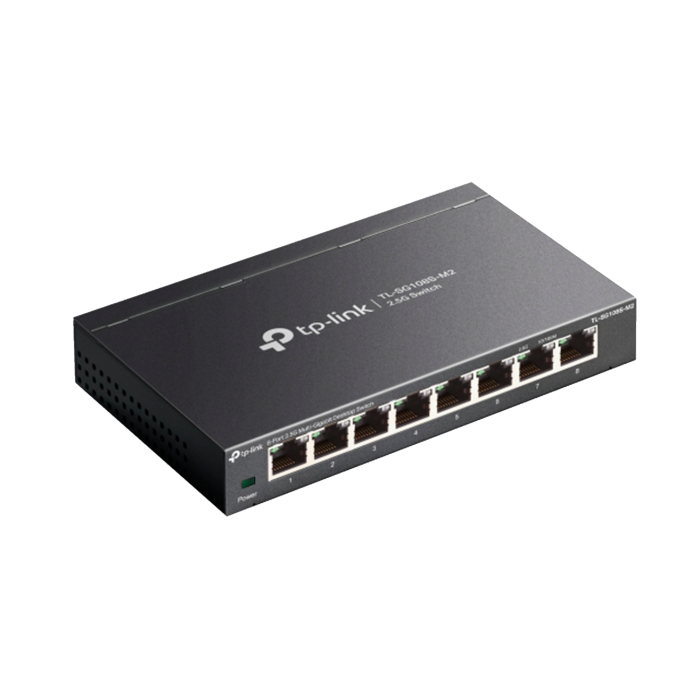 TP-Link TL-SG108S-M2 / 8-портовый настольный коммутатор 2,5G Multi Gigabit