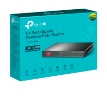 TP-Link TL-SG1210MP / Настольный гигабитный коммутатор на 10 портов с поддержкой PoE+ на 8 портов.
