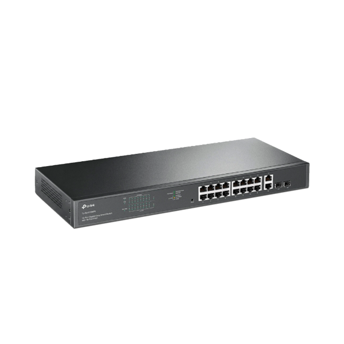 TP-Link TL-SG1218MPE / Easy Smart гигабитный коммутатор с 16 портами PoE+ и 2 SFP слотами