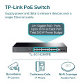 TP-Link TL-SG1428PE / Easy Smart гигабитный коммутатор с 24 портами PoE+, 2 портами без РоЕ и 2 SFP слотами