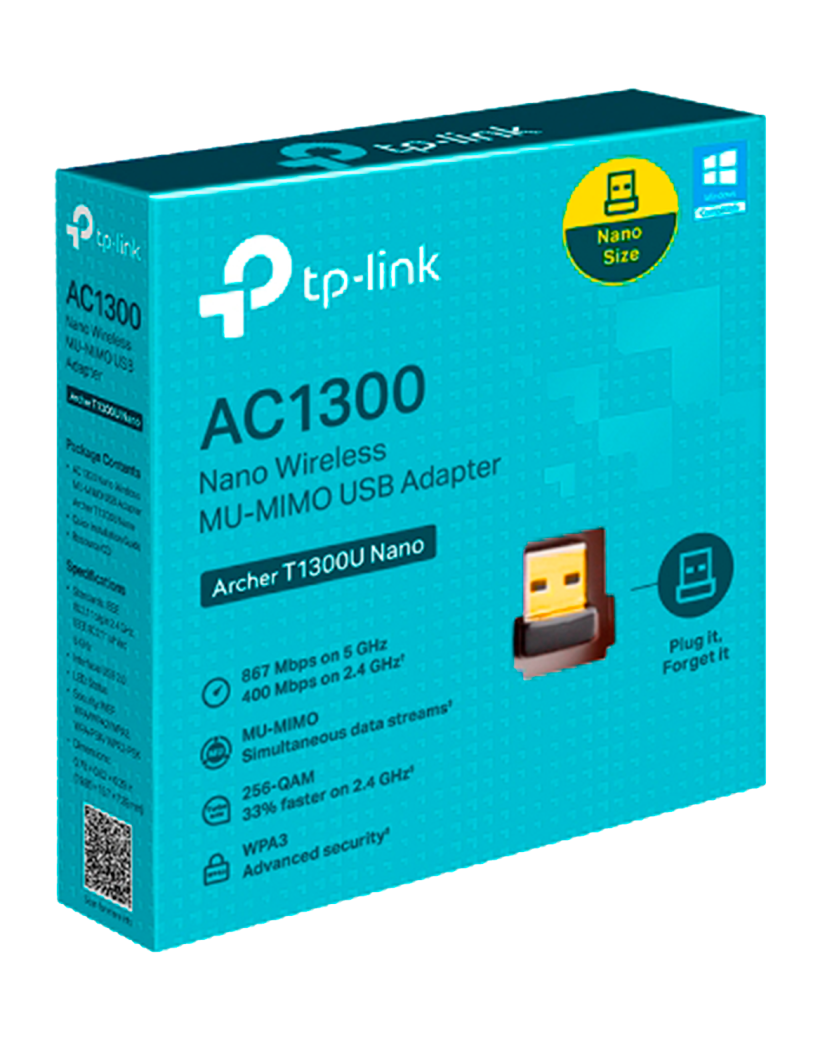 TP-Link Archer T1300U / AC1300 Двухдиапазонный беспроводной USB-адаптер Wi-Fi