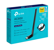 TP-Link Archer T2U Plus / AC600 Двухдиапазонный беспроводной USB-адаптер высокого усиления