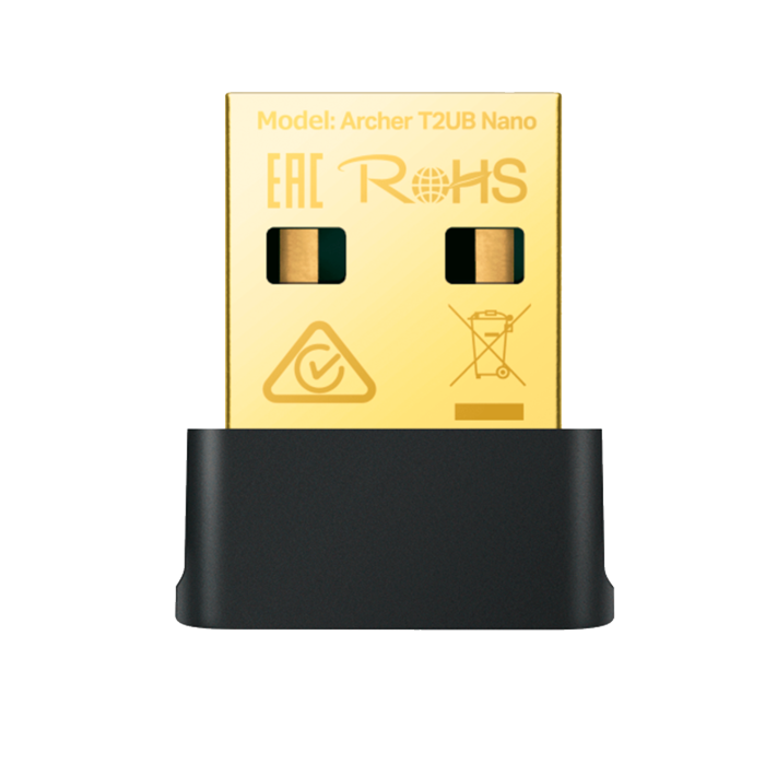 TP-Link Archer T2UB Nano / AC600 Двухдиапазонный беспроводной USB-адаптер Wi-Fi с поддержкой Bluetooth 4.2