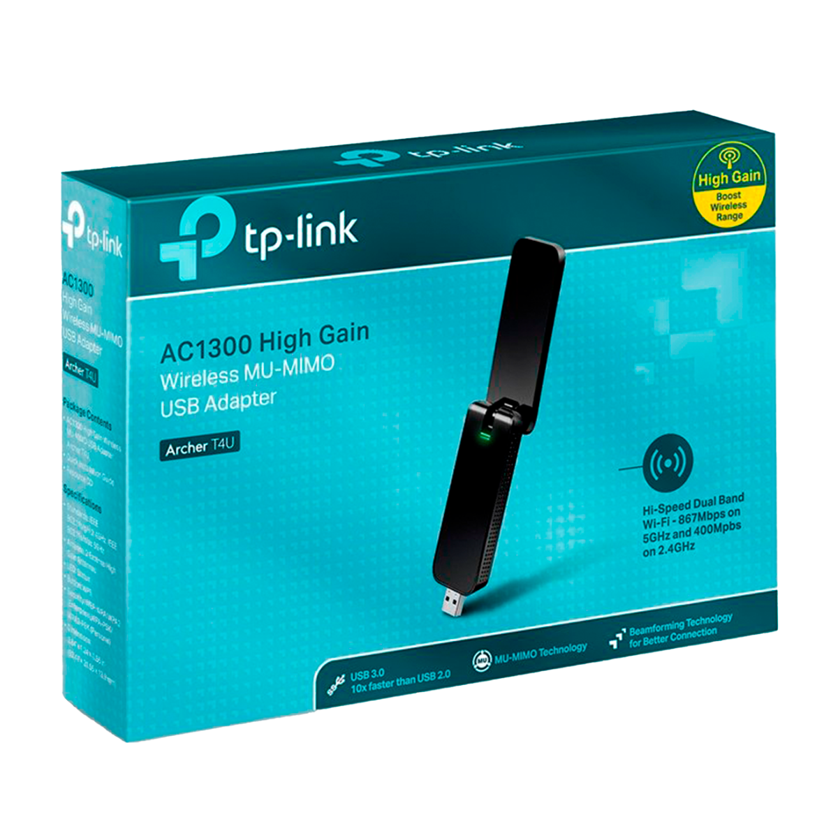 TP-Link Archer T4U / AC1300 Двухдиапазонный беспроводной USB-адаптер Wi-Fi